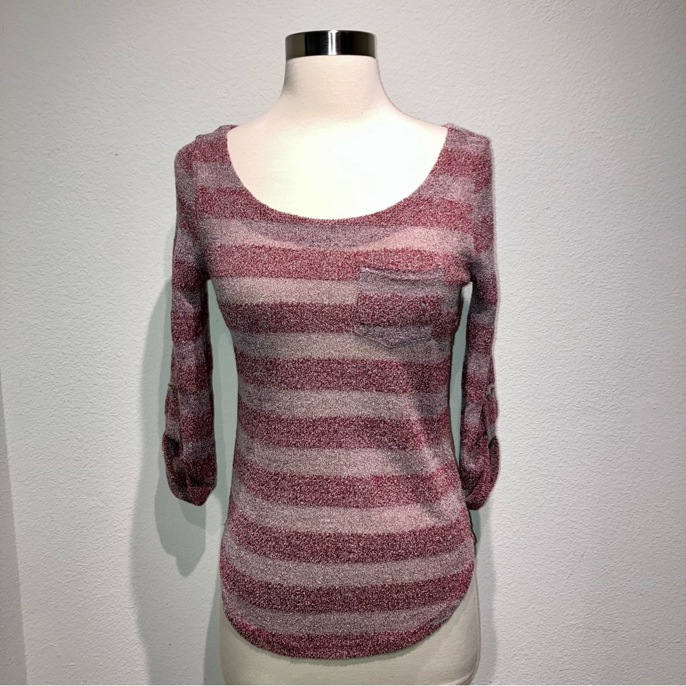 i.JOAH 3/4 Sleeve Knitted Top
